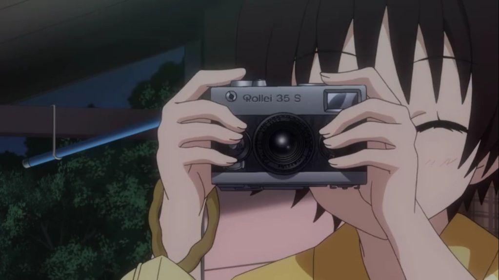 anime taking picture
