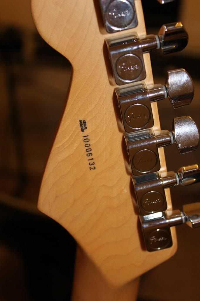 Fender serial number