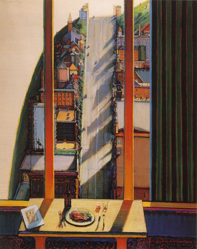 Window View Study (1993). Wayne Thiebaud.