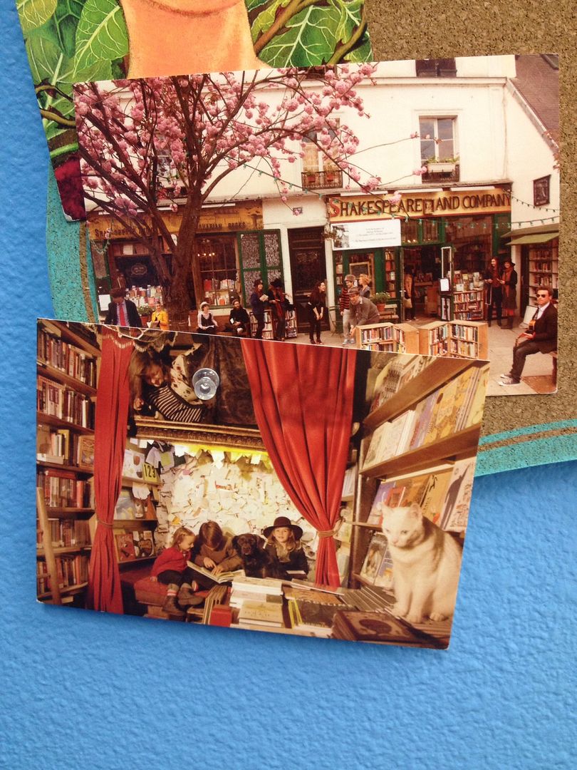 From my Inspiration Board: Shakespeare and Company Postcards