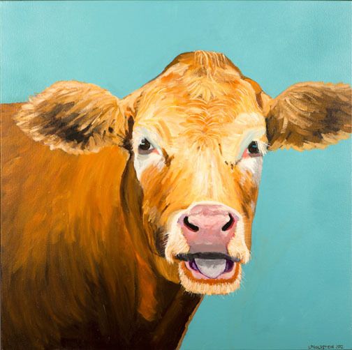 cowabunga cow painting