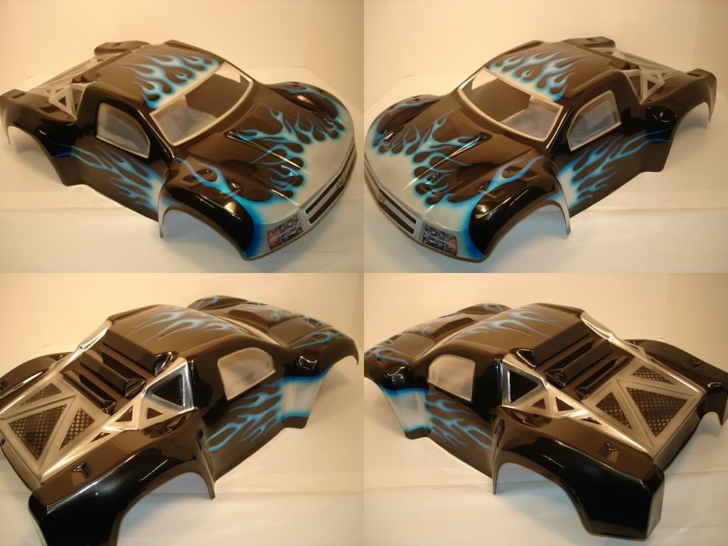 pre painted short course bodies