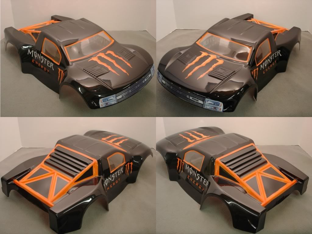 custom painted short course rc bodies