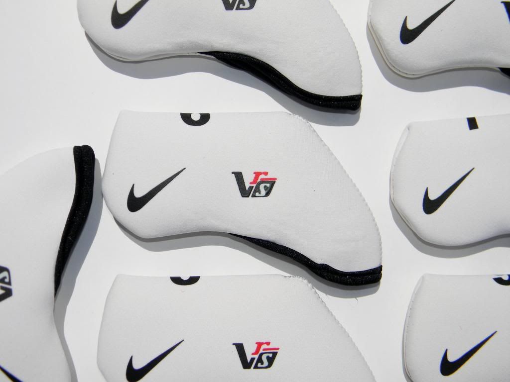 10 Nike VRS Golf Iron Headcovers White Neoprene Covers 2013 eBay