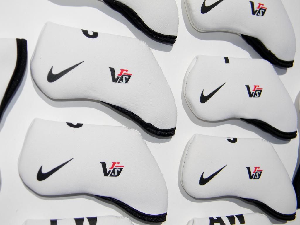 10 Nike VRS Golf Iron Headcovers White Neoprene Covers 2013 eBay