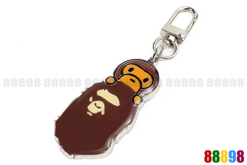 A BATHING APE BAPE BABY MILO Metal Keychain Keyring Pendant Key Holder