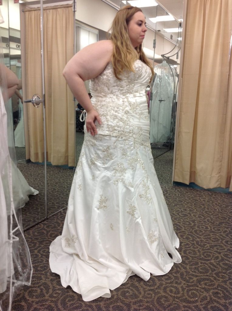 wedding dress is too small