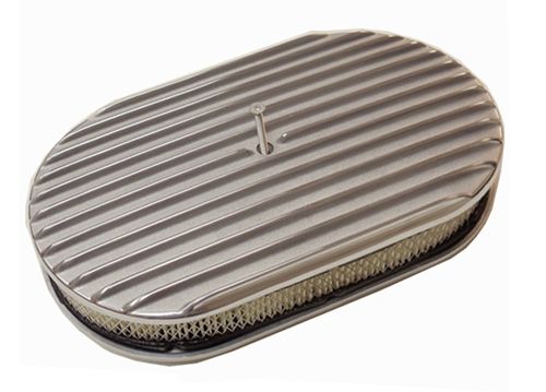 Hilborn Style Finned Dual Quad Scoop Air Cleaner&12"x2'' Full Finned