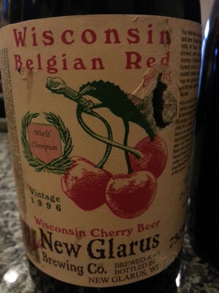 New Glarus Belgian Red 1996 Vintage Community BeerAdvocate