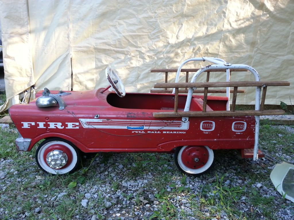 vintage murray fire chief pedal car