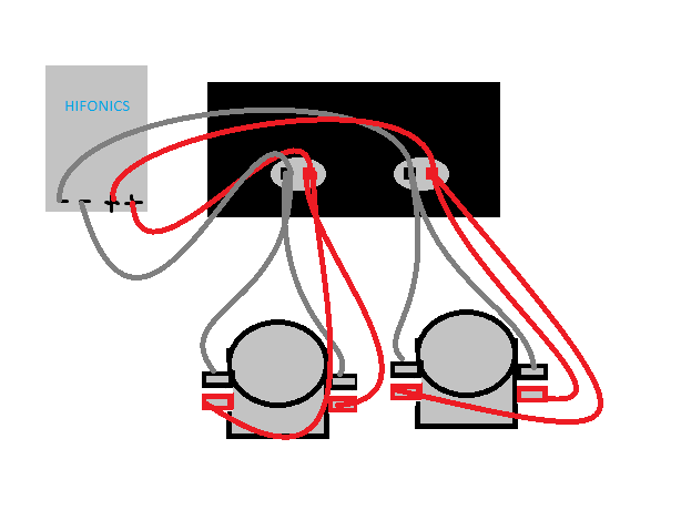 Wiring monoblock amplifier to 1-ohm (2 subs)