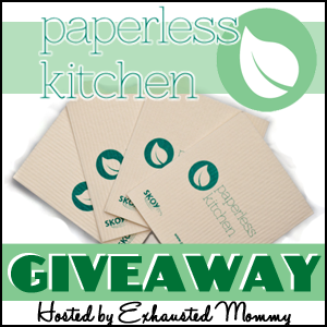Paperless Kitchen Skoy Cloths Giveaway Hosted by ExhaustedMommy.com