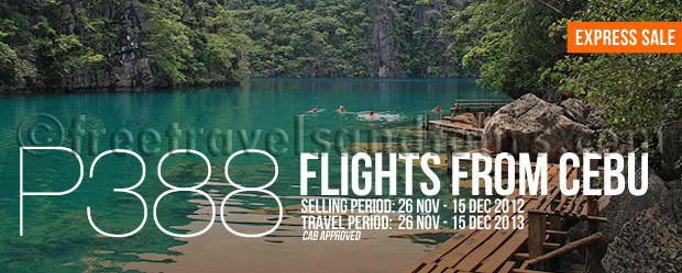 AirPhil Express 2012 Seat Sale Promo -- Flights From Cebu 388 Pesos Only