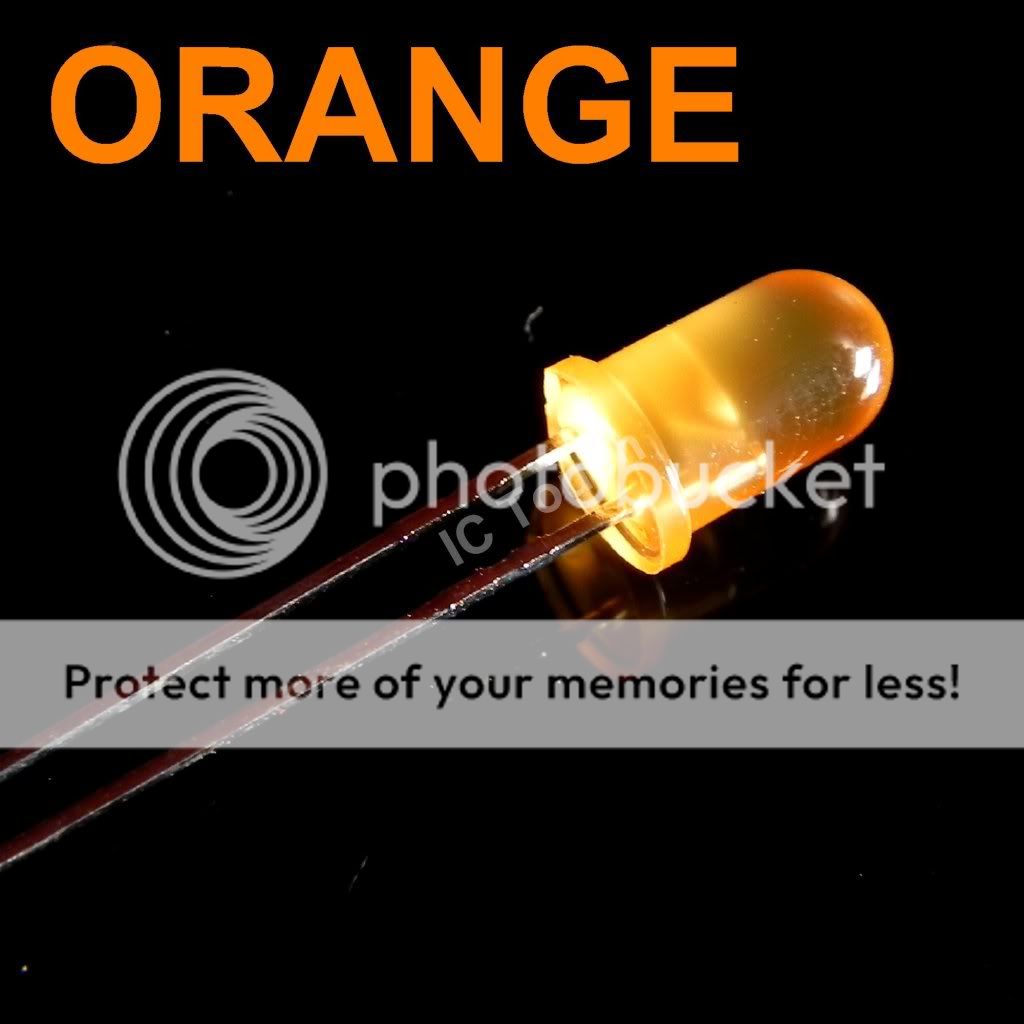 50pcs 5mm Orange Round Diffused Orange LED Light Lamp LEDs