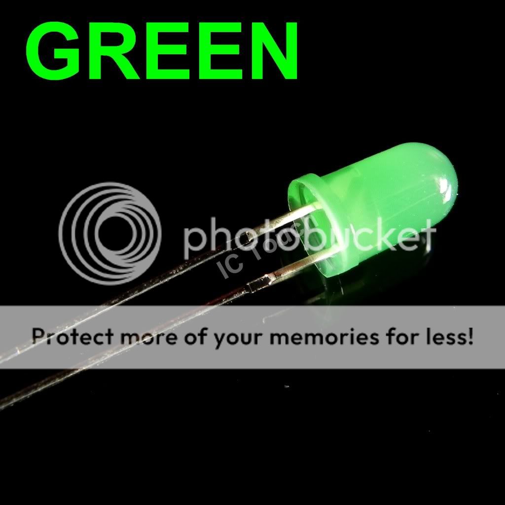 100pcs 5mm Green Round Diffused Green LED Light Lamp LEDs