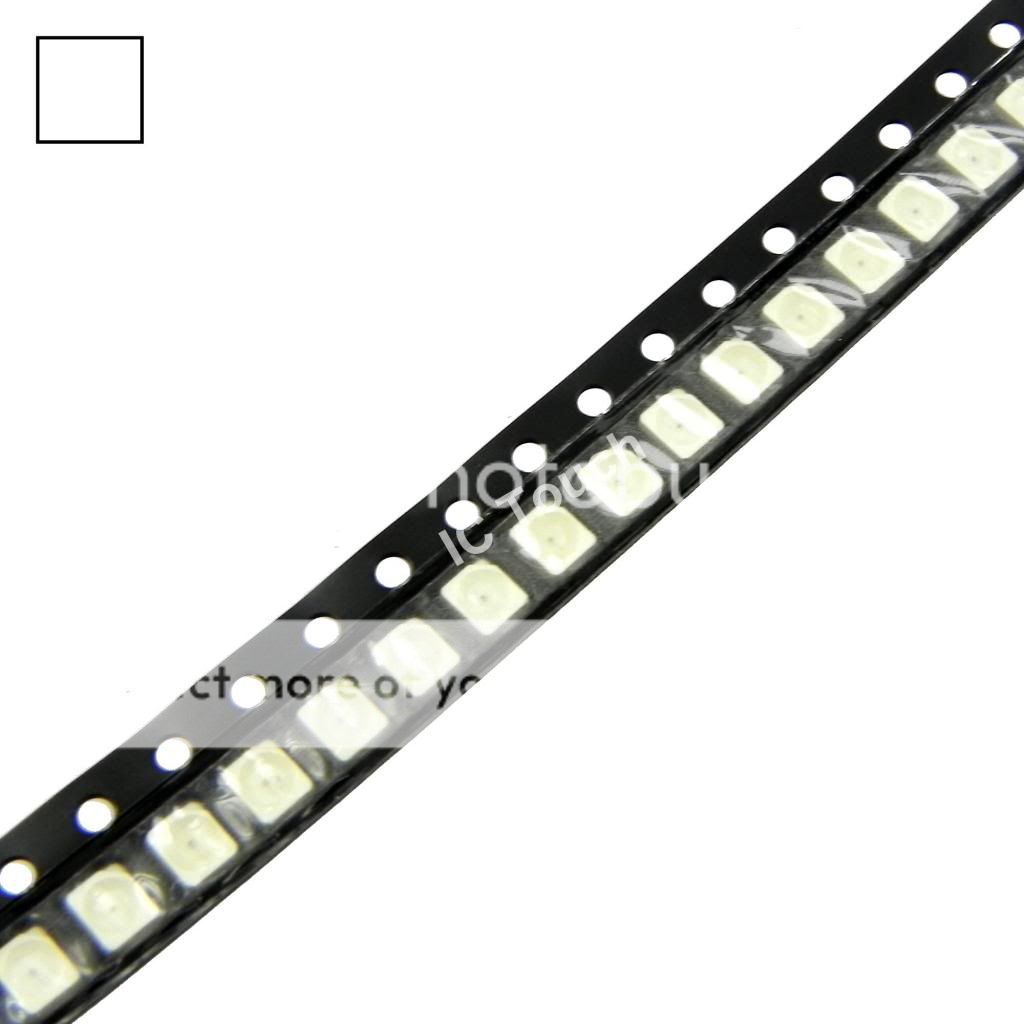 50pcs White SMD SMT LED PLCC 2 1210 3528 Superbright White LEDs Lamp Light