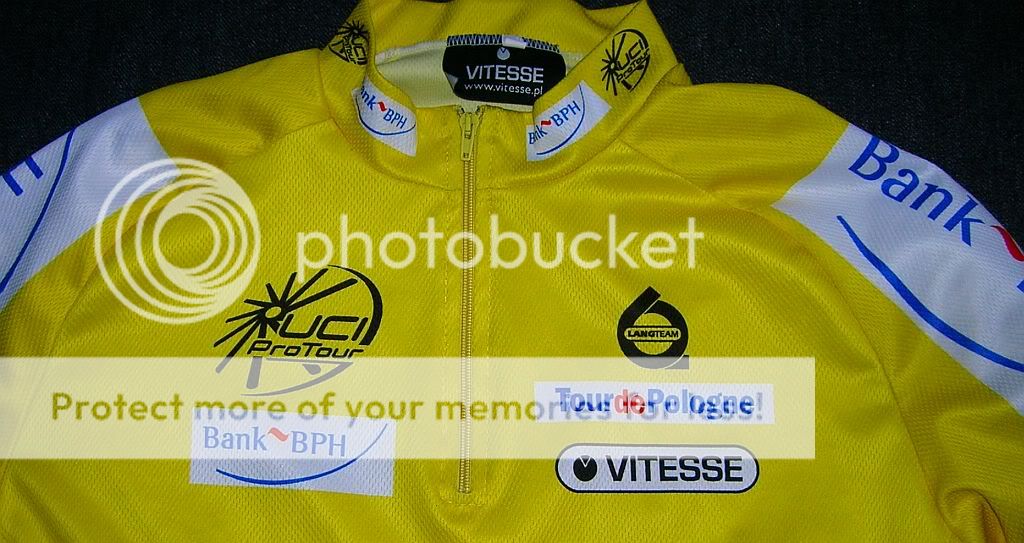   , YELLOW LEADER JERSEY BY VITESSE, MENS XL, POLAND, PRO TOUR  