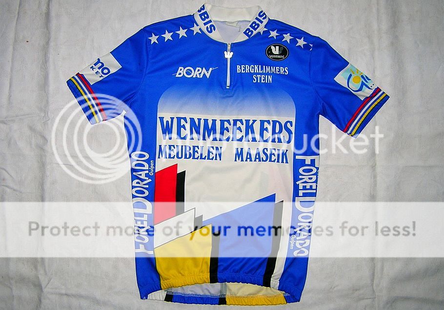 WENMEEKERS MEUBELEN TEAM, VINTAGE CYCLING JERSEY BY VERMARC, MEDIUM 